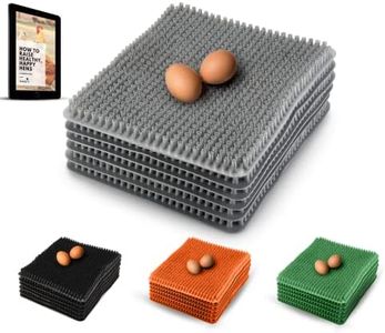 Roosty's Chicken Nesting Box Pads Gray x6 | Washable Plastic Nesting Box Liners | Chicken Bedding for Coop, Nesting Pads, Chicken Laying Boxes, Nesting Pads for Chicken Coop, Chicken Nesting Box Pads