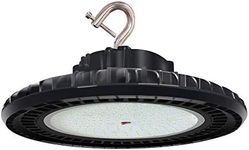 1000W MH/HPS Equivalent LED UFO High Bay Light 240W, 36000LM, 5000K 100-277V Input Voltage, Open Hook, 1-10V Dimmable DLC Premium ETL Approved