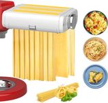 Pasta Maker Attachment for Kitchenaid Mixers, Noodle Maker 3 in 1 Set of Pasta Sheeter Fettuccine Cutter Spaghetti Cutter and Cleaning Brush, Kitchen aid Mixer Accessories- Pasta Roller and Cutter