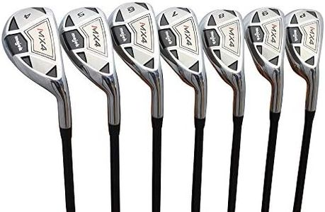 Men’s Majek MX4 Hybrid Iron Set, which Includes: #4, 5, 6, 7, 8, 9, PW Regular Flex Graphite Right Handed New Utility Clubs