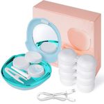 VORDRASSIL Contact Lens Cleaner Machine, Portable Ultrasonic Contact Lens Cleaner with USB Charger, Fit Disposal Soft Lens, Colored Contact Lens, RGP Lens and OK Lens (Blue)