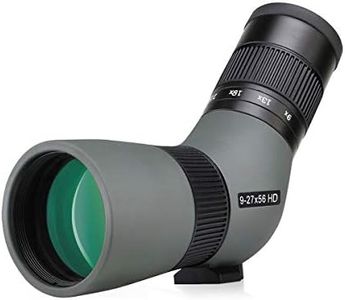Svbony SV410 ED Spotting Scope 9-27x56, Mini Hummingbird Scope Compact Portable, ED Glass FMC Lens Angled Telescope Monocular Stay-on Case for Bird Watching, Travel, Landscape, Hunting