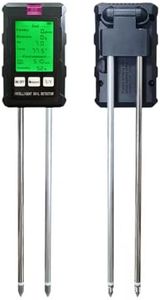 amiciSense 6-in-1 Soil Tester – Ultimate Soil Health Meter with Dual 180mm Probes | pH, Fertility, Temperature, Moisture, Humidity & Sunlight Analyzer for Garden, Lawn, Farm & Indoor Plants