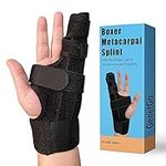 GenetGo Boxer Break Metacarpal Splint Brace - 4th or 5th Finger Splint Support (Medium)