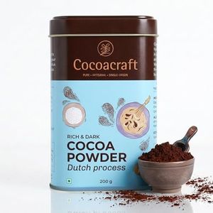 Natural & Dutch Process Cocoa Powder (200g, Unsweetened Dark Cocoa)