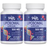 Liposomal Luteolin Capsules 500mg (2 Pack), Maximum Absorption, High Dose Flavonoid, Antioxidant Supplement, Soy-Free, Glute-Free, Non-GMO