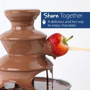 Giles & Posner 3-Tier Chocolate Fountain – Stainless Steel Dessert Maker