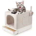 Pet Prime Enclosed Cat Litter Box, 