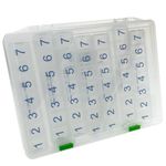 e-Pill 7 Times a Day x 7 Day Clear Weekly Pill Organizer Pillbox with Clear Case