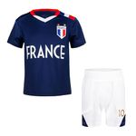 Unique Soccer Jerseys for Kids #10 France Soccer Jersey M-bappe Youth Football Kit Outfits for Child Boys & Girls(Ca-FR,6T)