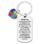 Ximalun Autism Teacher Appreciation Gifts Keyring Autism Awareness Gifts for Teacher Speech Therapist SPED Teacher Christmas Birthday Teachers Day Gift Thank You Gift for Special Education Teachers