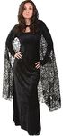 UNDERWRAPS Costumes Women's Sheer Spiderweb Cape, Black, One Size