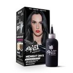 SPLAT Midnight Onyx Black Hair Color – Gentle Bleach-Free Hair Colouring Kit – Lasts Up to 30 Washes