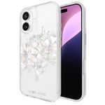 Case-Mate Case for iPhone 16 [12ft Drop Protection] Protective Cover for iPhone 16 6.1" [Compatible w/MagSafe] Cute Bling Sparkle Glitter Back Cover for iPhone 16 w/Shockproof Tech - Touch of Pearl