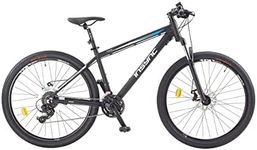 Insync Men's Zukan 27.5-Inch (650B) Front Suspension Alloy ATB 24 Speed Mountain Bike, 16-Inch Size, Black
