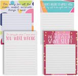 Paper Junkie 4 Pack Funny Notepads for Coworkers Gifts, To Do Task Lists for Sarcastic Humor Office Supplies, 50 Lined Sheets per Snarky Pad (4 x 5 In)