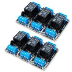 Innfeeltech 6pcs DC 5V Relay Module 1 Channel Relay with Optocoupler High or Low Level Trigger Expansion Board