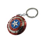 Techpro Captian Americal Shield Design Revolving Logo Keychain (Captain Americas)