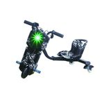 Pihura 36V Kids Electric Drifting Trike Scooter Super Power Scooter 360 Degree Drift Car High Speed & Bluetooth & Adjustable 3 Wheel Outdoor Ride On Toy Scooter