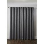 Emma Barclay – 3D Embossed Blackout Curtains for Bedroom Living Room Thermal Insulated Woven Eyelet Blackout Curtains With Reflective Reverse Weave Ambiance Collection (46” x 72” Inch)(Charcoal)