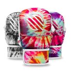 Sanabul Funk Strike Tie Dye 7 oz MMA Hybrid Sparring Gloves (Classic Swirl, L/XL)