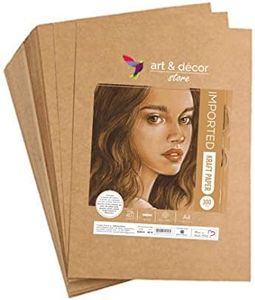300 GSM A4 Kraft/Craft Paper Sheets – Pack of 10 Brown Liner Sheets for DIY Craft, Scrapbooking, Art & Projects FBA