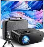 WiFi Projector, ELEPHAS 2023 Upgraded Mini Projector with Tripod & Carry Bag, Full HD 1080P Supported, 10000 Lux 200" Display Portable Projector, Compatible with TV Stick/HDMI/USB/iOS/Android Phone