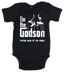 Dirty Fingers, I'm The Godson, Future Head of The Family, Baby Boy T-Shirt, 6-12 m, Black