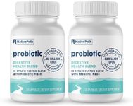 NativePath Daily Probiotic, 10-Strain Custom Blend Probiotics Supplement for Men and Women, 82 Billion CFUs - 60 Count