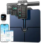 RENPHO Smart Scale for Body Weight, 8-Electrode Body Composition Scale with BMI, Body Fat, Muscle Mass, Rechargeable Body Fat Scale with Full-Color TFT LCD on Handle, MorphoScan Nova