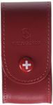 VICTORINOX RED LEATHER BELT POUCH (5-8 LAYER)