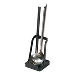 YAMAZAKI home TOWER-Ladle & Lid Stand, Black