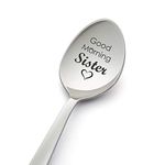 Good Morning Sister Spoon-Engrave Spoon for sister gift-sister in law gift-sister birthday gift-sister in law-sister wedding gift-sister gift ideas