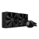 NZXT 280mm AIO CPU Liquid Cooler with Customizable LCD Display, High-Performance Pump, F140P Fans - Black