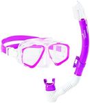 Speedo Unisex-Youth Adventure Swim Mask & Snorkel Set Junior, Pink Frost