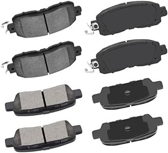 cciyu D905 D1650 Front Rear Ceramic Brake Pads Kits 8pcs fit For 2013-2017 For Nissan Altima