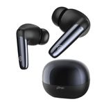 pTron Zenbuds Ultima ANC Earbuds with 35dB Active Noise Cancellation TWS, Transparency Mode, Quad Mic ENC Calls, 50H Playtime & In-Ear Bluetooth 5.3 Wireless Headphones & Type C Charging (Pearl Black)