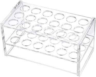 Clear Acrylic Test Tube Rack 18 Holes Test Tube Holder for 10ML/15ML Test Tubes (1 Piece)