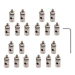 AONTOKY 20 PCS DIA 1.3mm Adjustable RC Airplane Pushrod Connector Linkage Stopper for Model Aircraft DIY Replacement Parts