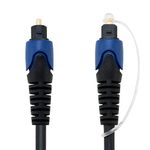 Pipestation Optical Cable for Soundbar to TV 1m - Digital Optical Audio Cable for Excellent Sound Quality - Universal Fibre Optic Digital Audio Optical Cable - Digital Optical Cable Lead