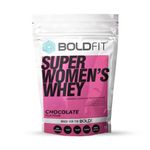 Boldfit Super Women's Whey Protein Powder For Women with Hair Skin and Nails support, No Added Sugar, Ideal for weight loss & slim body, Keto Friendly (200gm Chocolate)