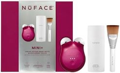 NuFACE MINI+ Microcurrent Facial Device Kit - Limited Edition FDA Cleared Face Massager Device + Microcurrent Gel Activator & Applicator Brush - Velvet Rose