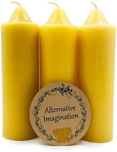 3 Pack Emergency Candles Made from Pure Beeswax. Slow Burn time for Hurricanes, Power outages, and More.