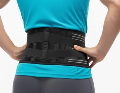 Dr. Arthritis Back Brace Support Belt, Lumbar Aid Brace for Sciatica, Herniated Disc Relief, Posture Correction & More, Breathable & Secure Fit, Men & Women's Back Brace Support, Black, X-Large