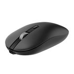 cimetech Wireless Mouse, Rechargeable Dual Mode BT5.1/2.4G USB Cordless Computer Mice, Slim Quiet Ergonomic Rechargeable Mouse for Laptop/PC Desktop/Notebook/Mac/Tablet/Windows (Black)