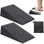 Squat Wedge,Non-Slip Squat Wedge for Heel Elevated Squat,Slant Board for Squats Height Marks,Portable Squat Wedge Block with Storage Bag,Weightlifting Stretching Squat Wedges Improves Training-2 PCS