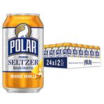 Polar Seltzer Water, Orange Vanilla, 12 fl oz