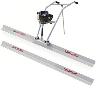 TOMAHAWK Power Screed Concrete Finishing Vibra Tool with 14 ft & 10 ft Boards Bull Float Finisher Set
