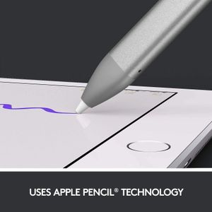 Logitech Crayon Digital Pencil – Grey Stylus for iPad