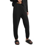 Hanes Originals Cozy Fleece Joggers, Soft-Brushed Sweatpants for Women, 29", Black, Medium